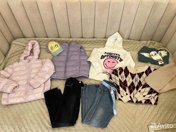 Вещи на девочку пакетом, р.134-140