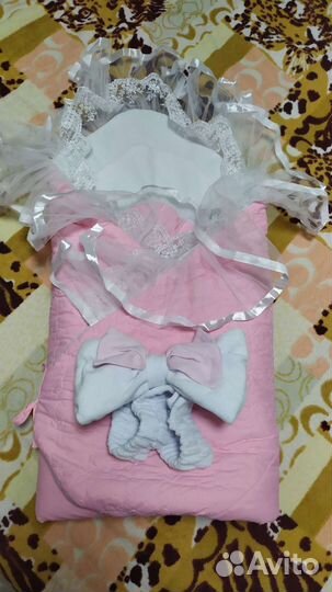 Одеяло на выписку для девочки