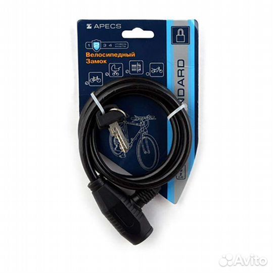 Замок тросовый велосипедный