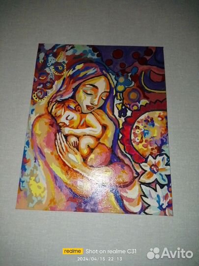 Картины по номерам раскрашенная