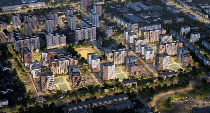 2-к. квартира, 55,5 м², 4/15 эт.