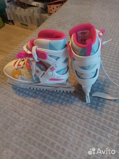 Коньки детские раздвижные 33 34 35 36