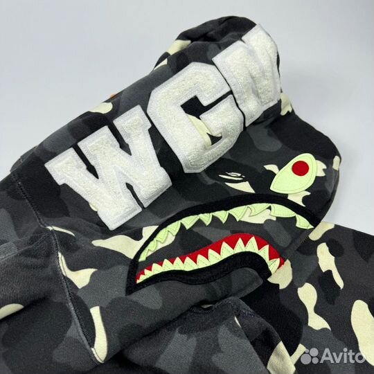 Зип худи A Bathing Ape Shark Full Zip Hoodie Glow