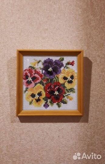 Алмазная мозаика в рамке 21 на 21