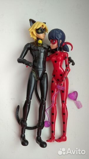 Шарнирные фигурки Леди Баг и Супер-кот Miraculous