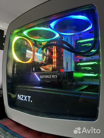 Nzxt Manta + Nzxt Kraken X62 + 5 Nzxt Aer RGB Fan