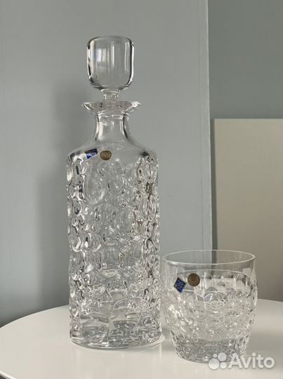 Богемское стекло набор для виски