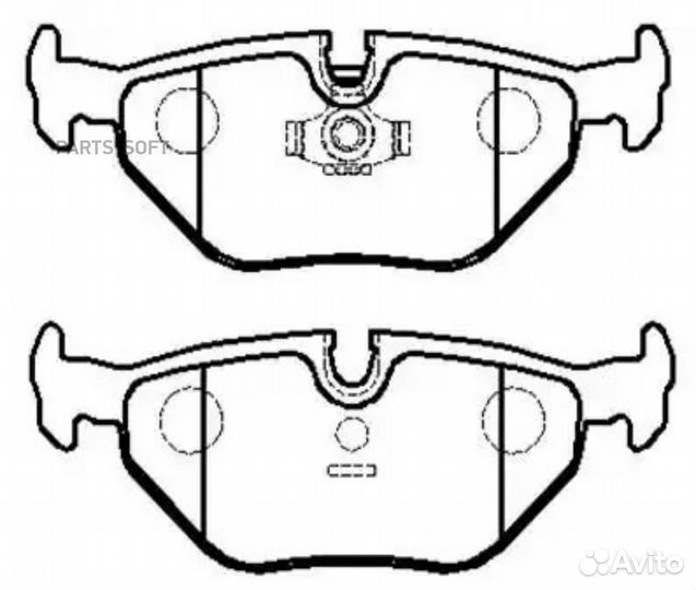 HSB HP5032 Колодки тормозные BMW 5 (E34) -06 задн