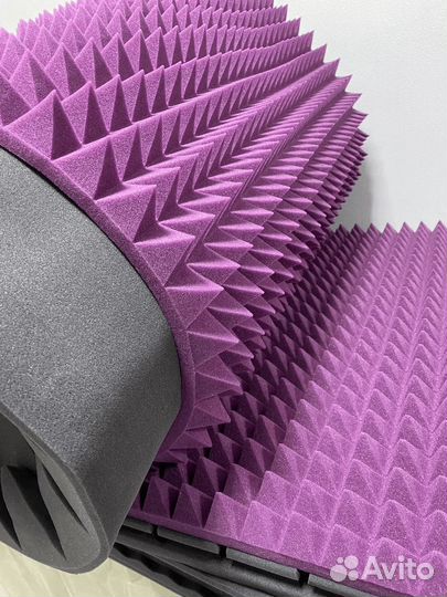 Акустический поролон разных видов