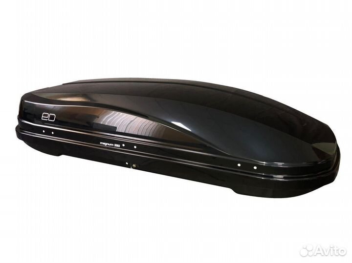 Бокс автомобильный Магнум 390 (черный глянец)