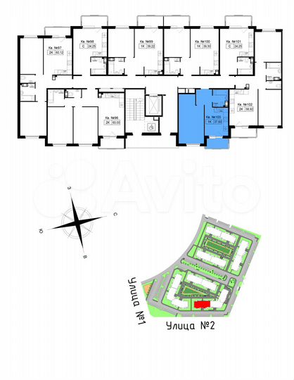 1-к. квартира, 39,6 м², 3/5 эт.