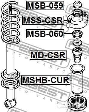 Отбойник заднего амортизатора