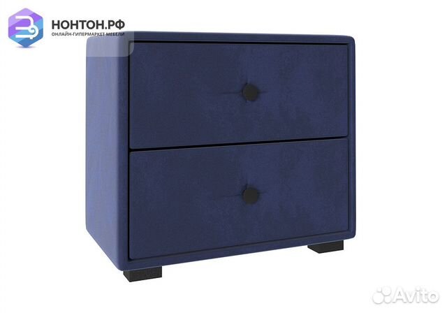 Тумба прикроватная Tango велюр индиго