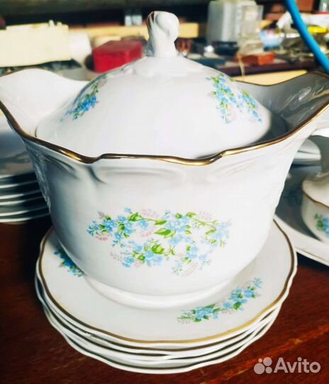 Столовый сервиз незабудка дулево СССР