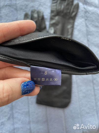 Перчатки женские кожаные