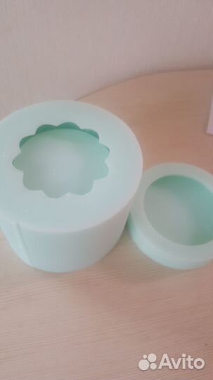 Силиконовая форма для подсвечника/кашпо