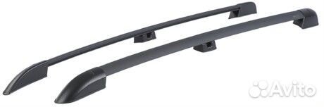 Рейлинги продольные на крышу LADA Largus черный,с
