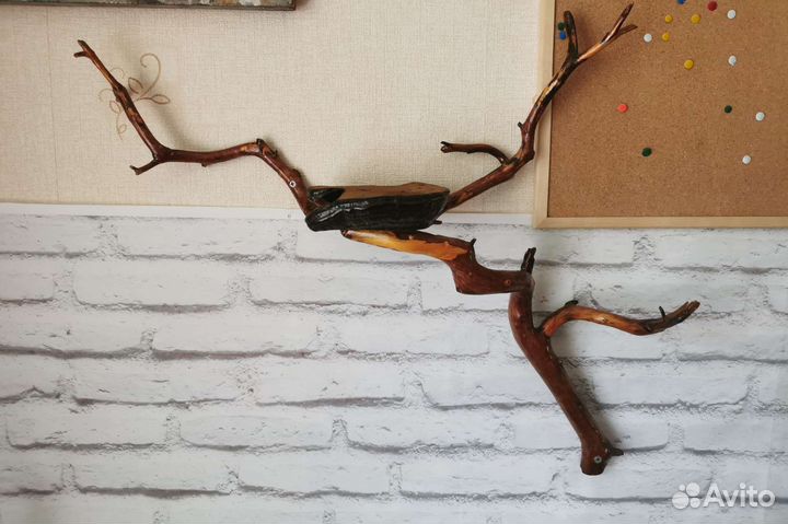 Полка на стену ветка