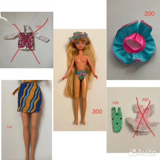 Кукла барби, кен 90х одежда аутфит аксессуары