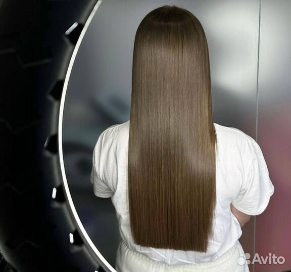 Кератиновое выпрямление волос