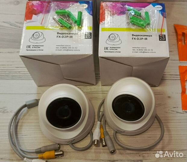 Комплект видеонаблюдения ресивер +4 камеры