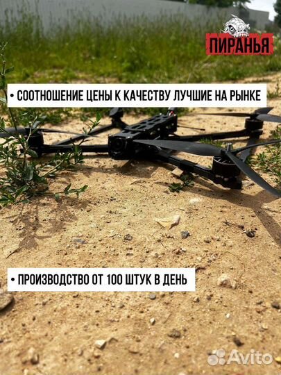 Дрон fpv Пиpанья 10 дюймoв