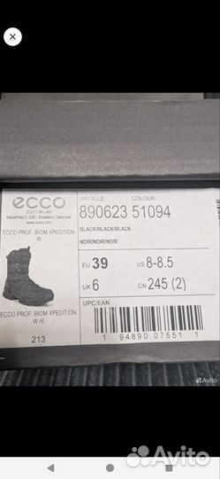 Ботинки Ecco 39