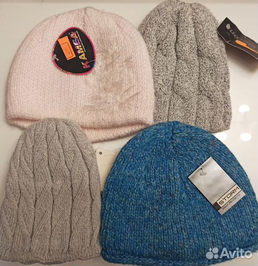 Комплекты шапка+шарф новые