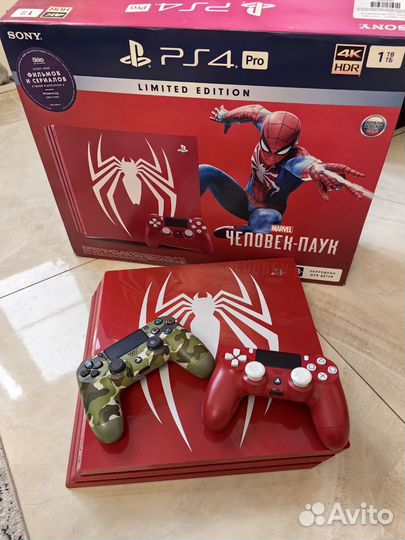 PS4 Pro Limited Edition Spider Man (Человек Паук)