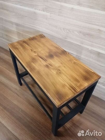 Банкетка обувница в прихожую лофт