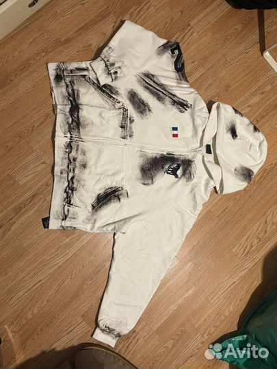 Зип худи Balenciaga x Polo Ralph Lauren с грязью