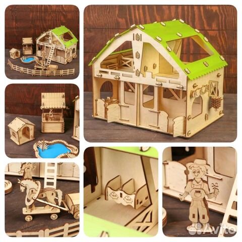 Сборная модель домик ферма