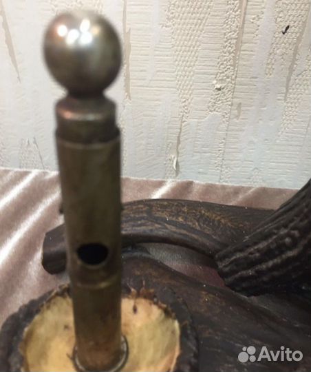 Германия часы антик/ винтаж рога