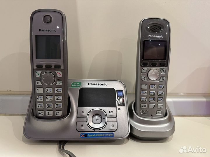 Panasonic станция база радио телефон трубка