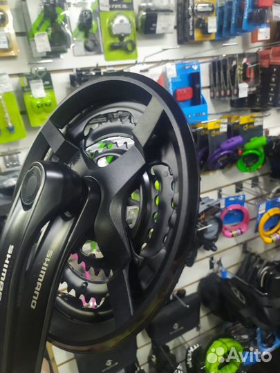 Система шатунов Shimano 6-8 скоростей 48/34/24