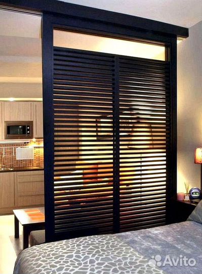 Реечные раздвижные перегородки