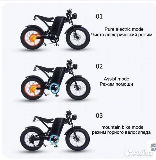 Электровелосипед фетбайк