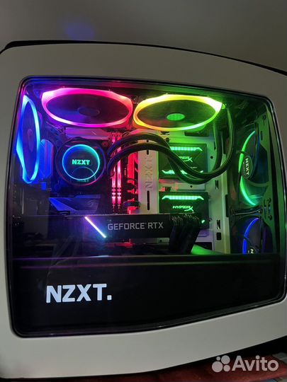 Nzxt Manta + Nzxt Kraken X62 + 5 Nzxt Aer RGB Fan