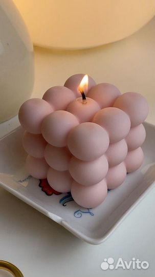 Свеча баблс куб