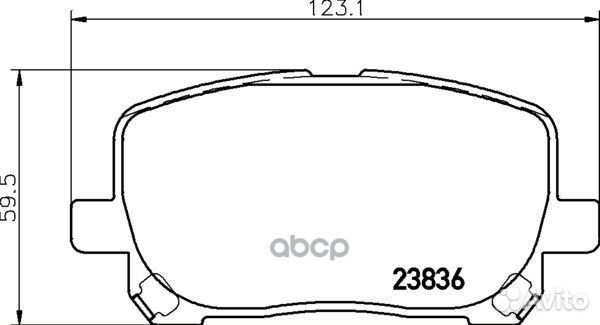 Колодки тормозные дисковые перед (PF-1470)