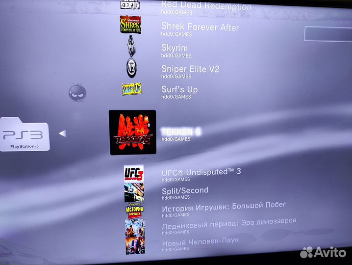 PS3 Slim Прошитая HEN, 120+ Игр