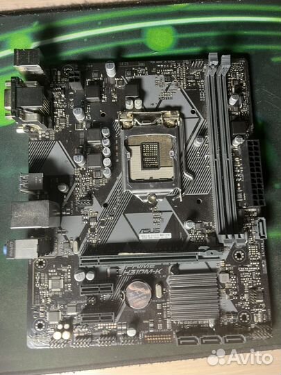 Процессор i3 9100f + мат. плата asus prime h310m-k