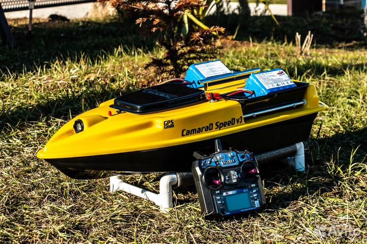 Прикормочный кораблик:глубиномер,GPS навигация,25А