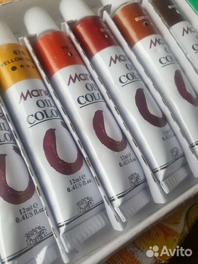 Краски масляные Maries oil colours набор 12 цветов
