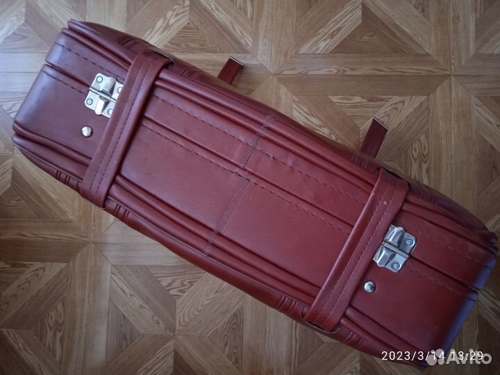 Чемодан красный СССР винтаж ретро