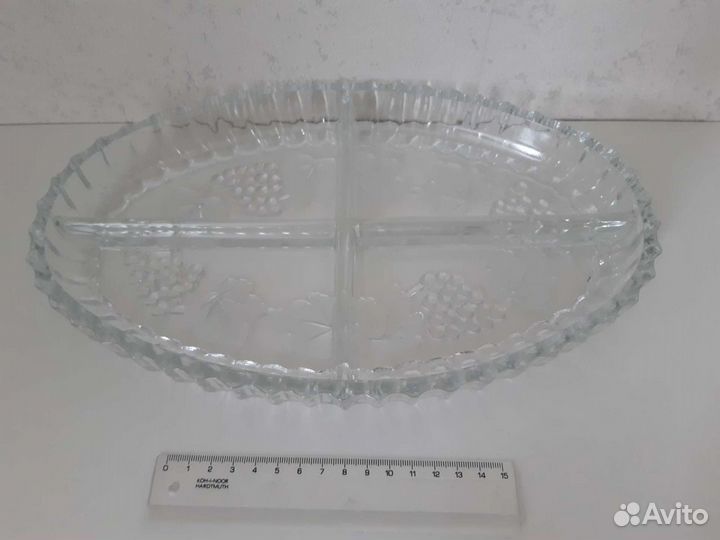 Менажница стеклянная