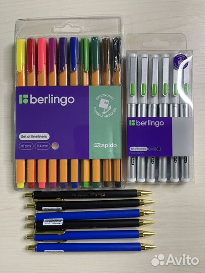Линеры, капиллярные ручки, карандаши Berlingo