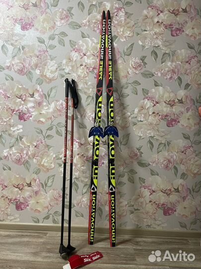 Беговые лыжи для подростка, комплект