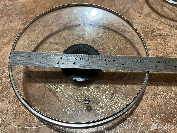 Крышка стеклянная диаметр 21,5 см