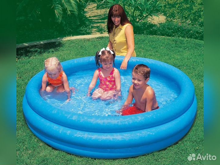 Бассейн синий большой (168х41см) 58446